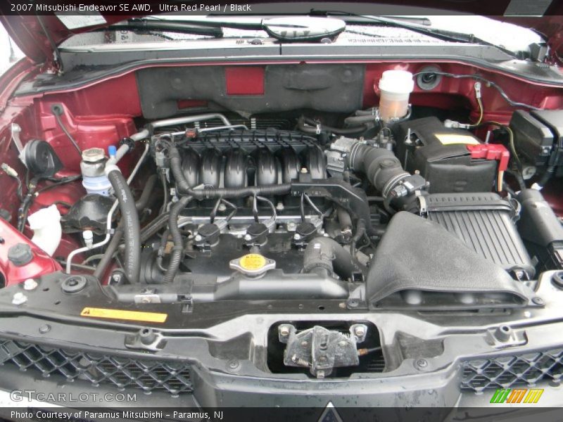 Ultra Red Pearl / Black 2007 Mitsubishi Endeavor SE AWD