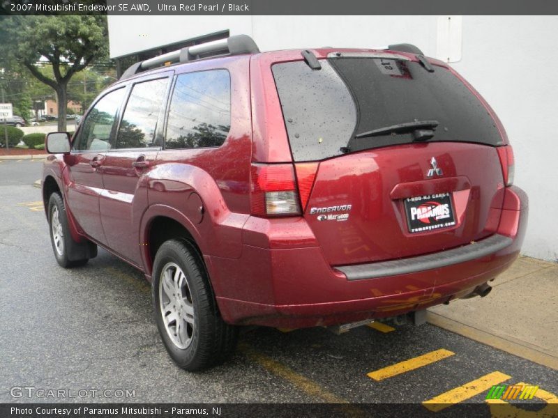 Ultra Red Pearl / Black 2007 Mitsubishi Endeavor SE AWD