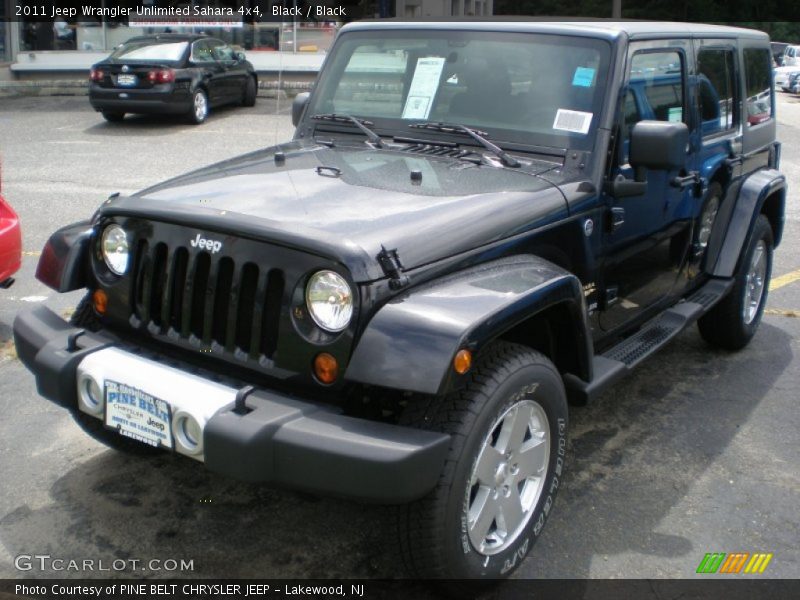 Black / Black 2011 Jeep Wrangler Unlimited Sahara 4x4