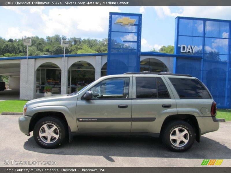 Silver Green Metallic / Medium Pewter 2004 Chevrolet TrailBlazer LS 4x4