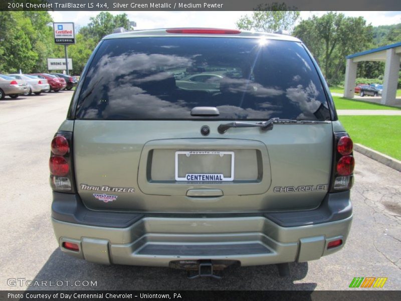 Silver Green Metallic / Medium Pewter 2004 Chevrolet TrailBlazer LS 4x4