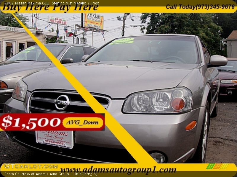Sterling Mist Metallic / Frost 2002 Nissan Maxima GLE
