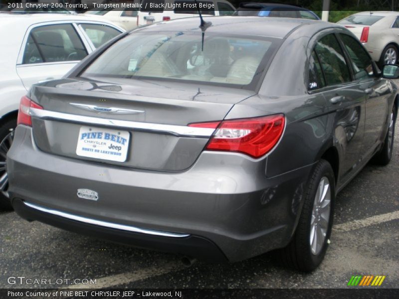 Tungsten Metallic / Black/Light Frost Beige 2011 Chrysler 200 Touring
