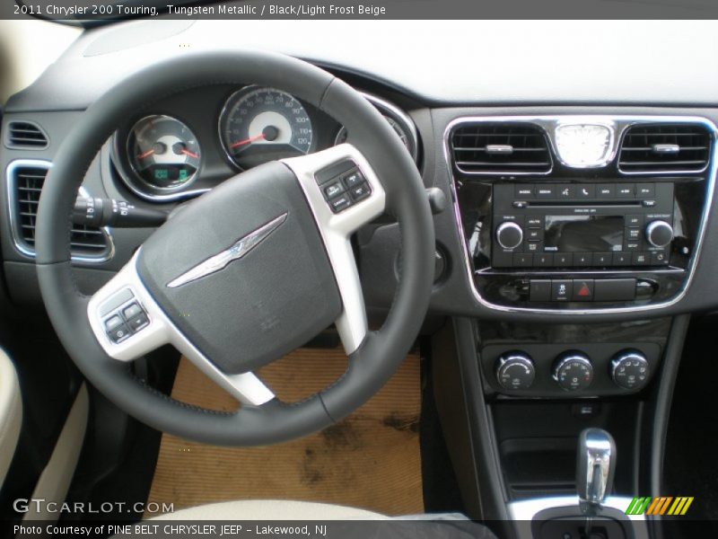Tungsten Metallic / Black/Light Frost Beige 2011 Chrysler 200 Touring