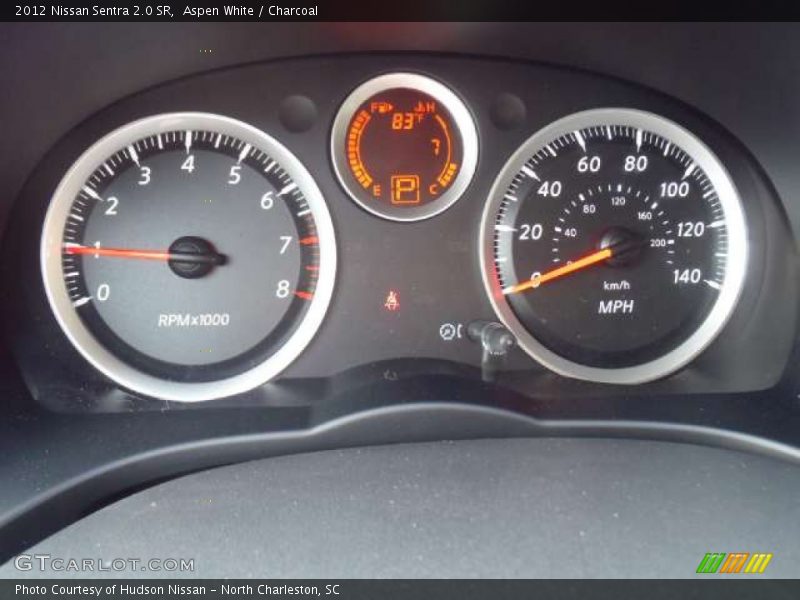 Aspen White / Charcoal 2012 Nissan Sentra 2.0 SR