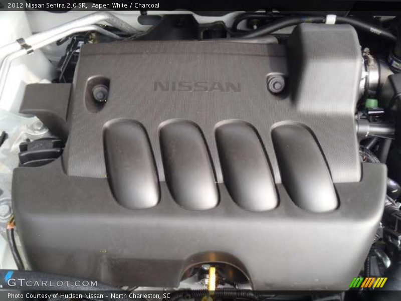 Aspen White / Charcoal 2012 Nissan Sentra 2.0 SR