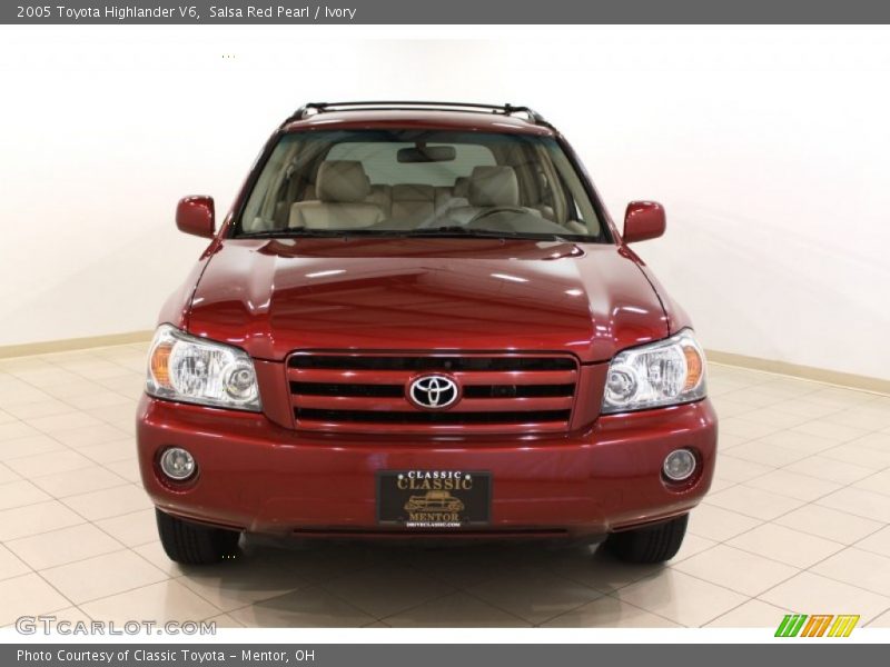 Salsa Red Pearl / Ivory 2005 Toyota Highlander V6