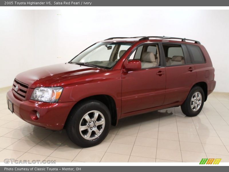 Salsa Red Pearl / Ivory 2005 Toyota Highlander V6