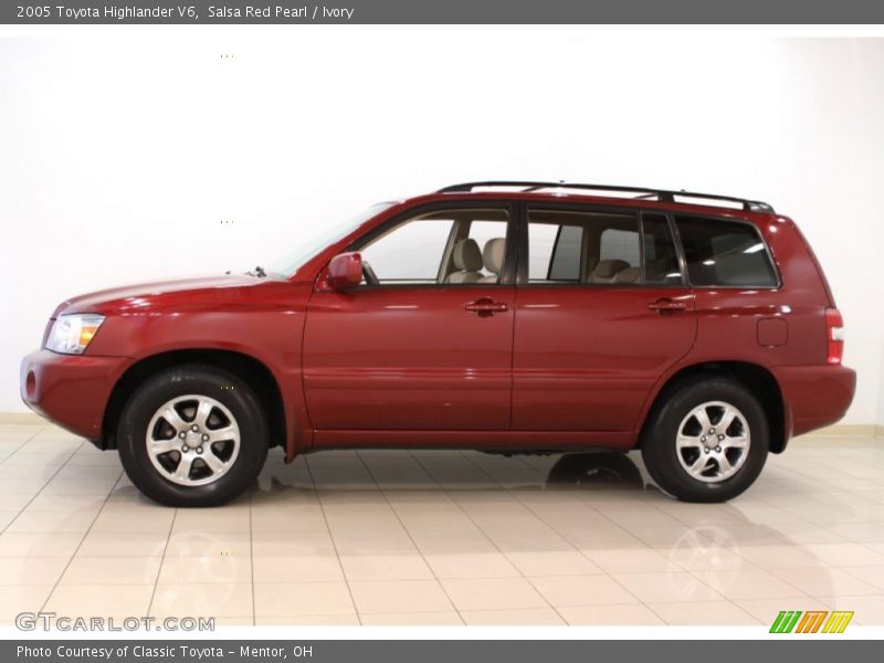 Salsa Red Pearl / Ivory 2005 Toyota Highlander V6
