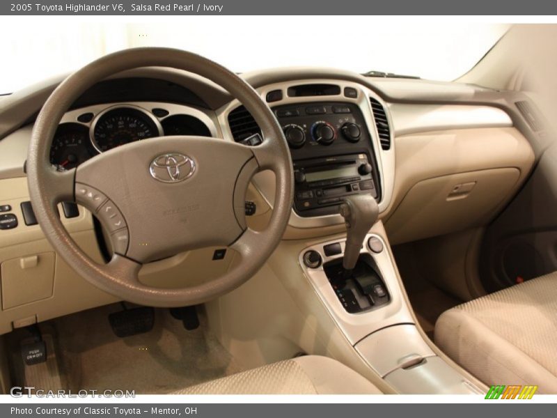 Salsa Red Pearl / Ivory 2005 Toyota Highlander V6