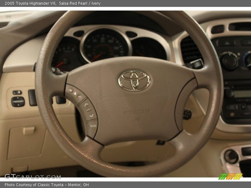 Salsa Red Pearl / Ivory 2005 Toyota Highlander V6