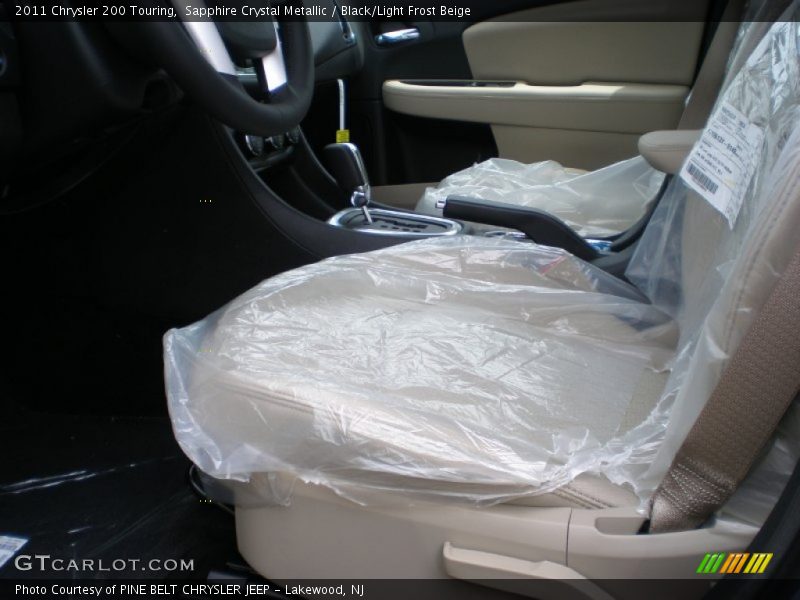 Sapphire Crystal Metallic / Black/Light Frost Beige 2011 Chrysler 200 Touring