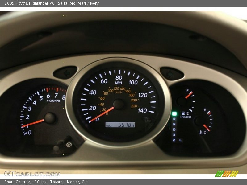 Salsa Red Pearl / Ivory 2005 Toyota Highlander V6