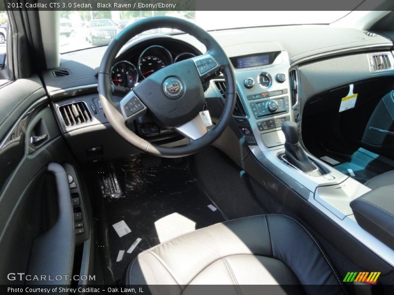 Black Raven / Ebony/Ebony 2012 Cadillac CTS 3.0 Sedan