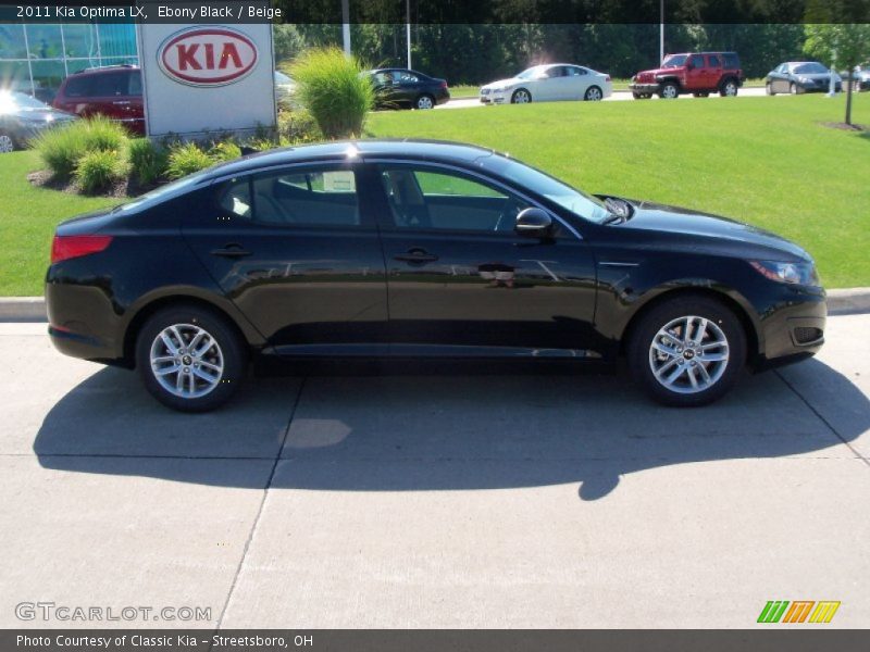 Ebony Black / Beige 2011 Kia Optima LX