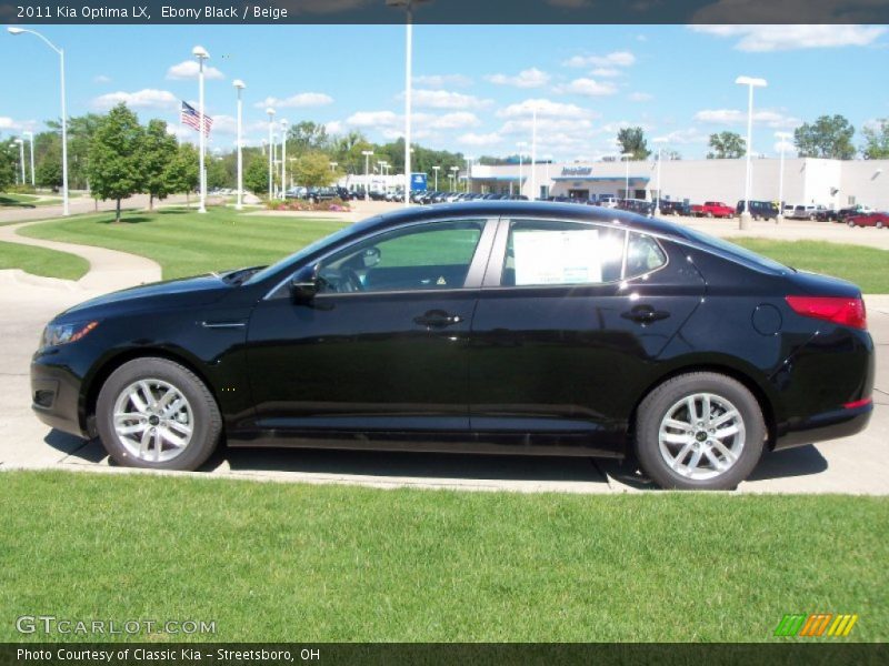 Ebony Black / Beige 2011 Kia Optima LX