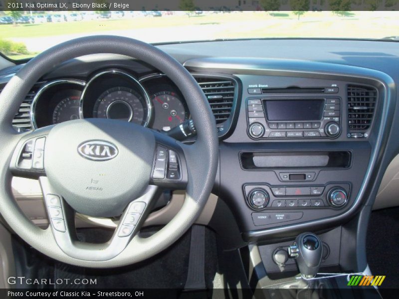 Ebony Black / Beige 2011 Kia Optima LX