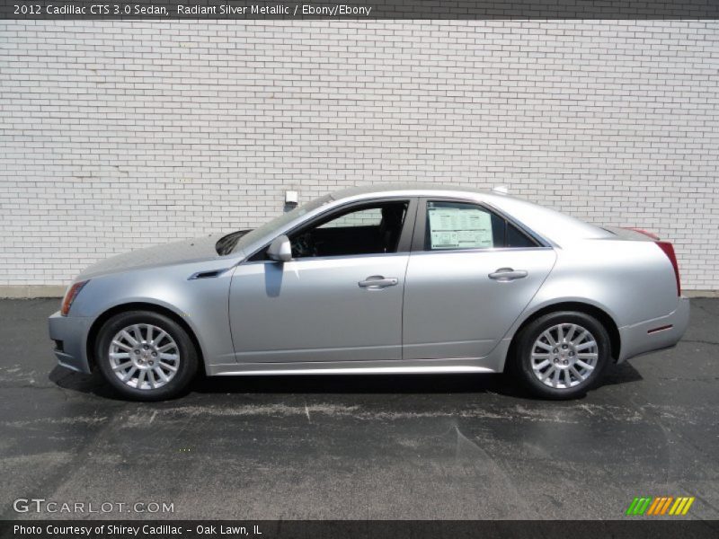  2012 CTS 3.0 Sedan Radiant Silver Metallic
