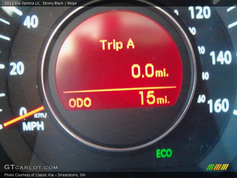 Ebony Black / Beige 2011 Kia Optima LX