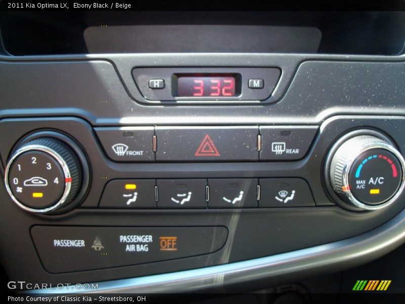 Ebony Black / Beige 2011 Kia Optima LX