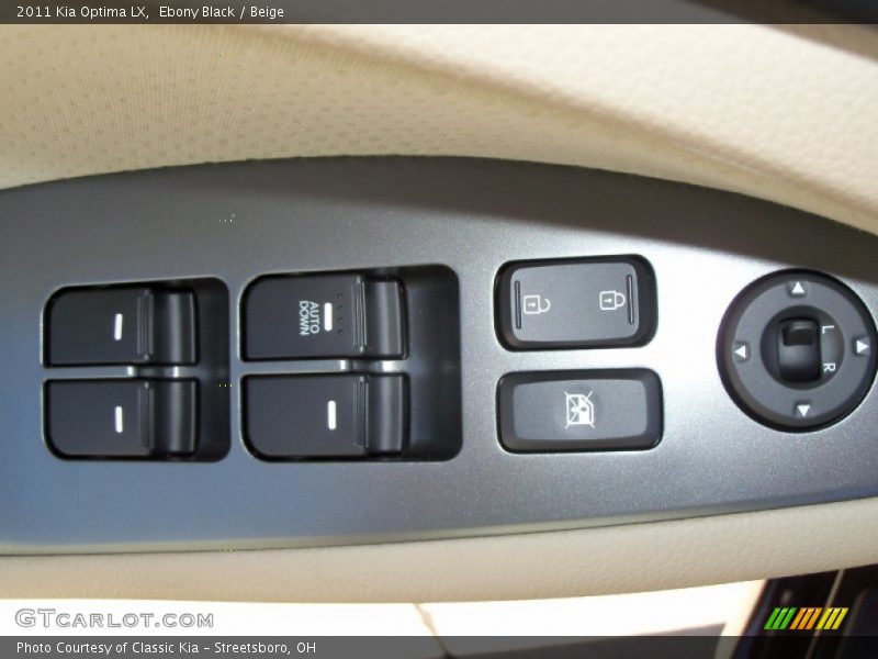 Ebony Black / Beige 2011 Kia Optima LX