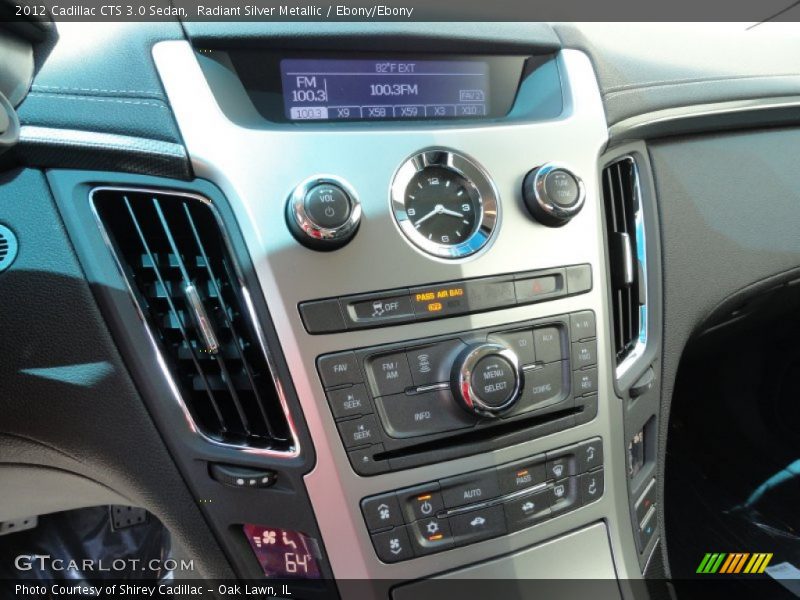 Controls of 2012 CTS 3.0 Sedan