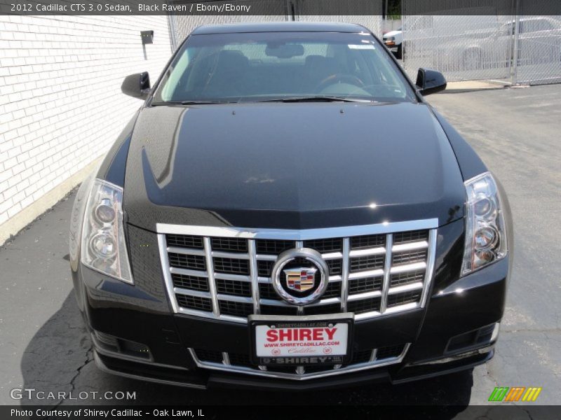 Black Raven / Ebony/Ebony 2012 Cadillac CTS 3.0 Sedan