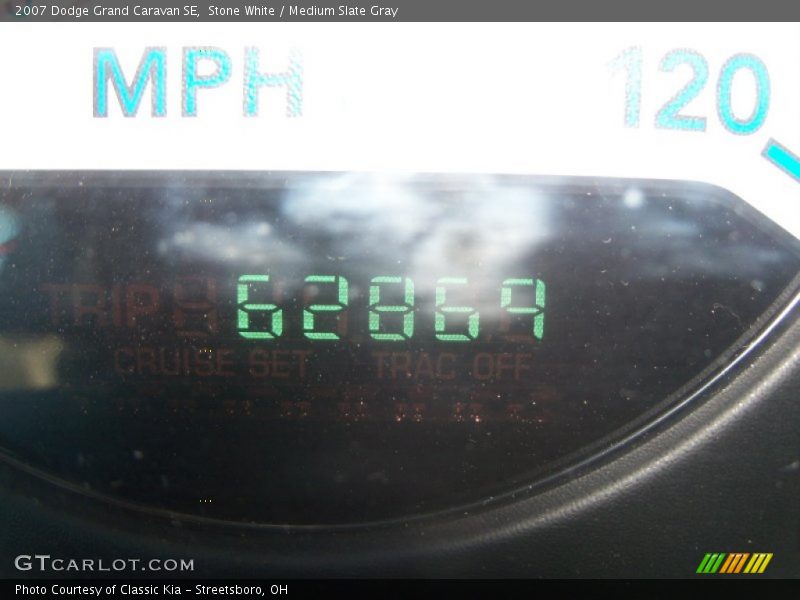 Stone White / Medium Slate Gray 2007 Dodge Grand Caravan SE