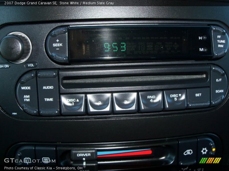 Stone White / Medium Slate Gray 2007 Dodge Grand Caravan SE