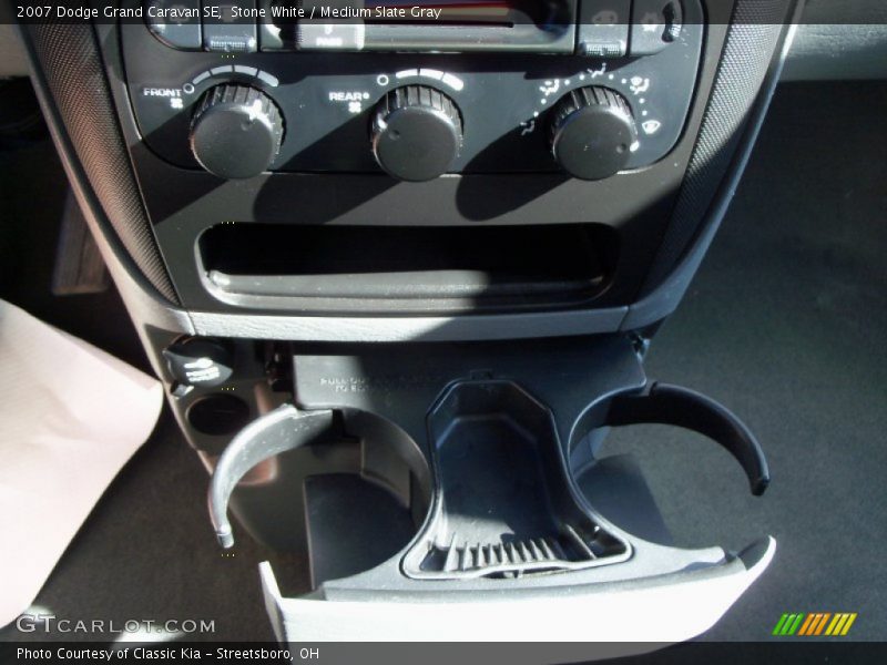 Stone White / Medium Slate Gray 2007 Dodge Grand Caravan SE