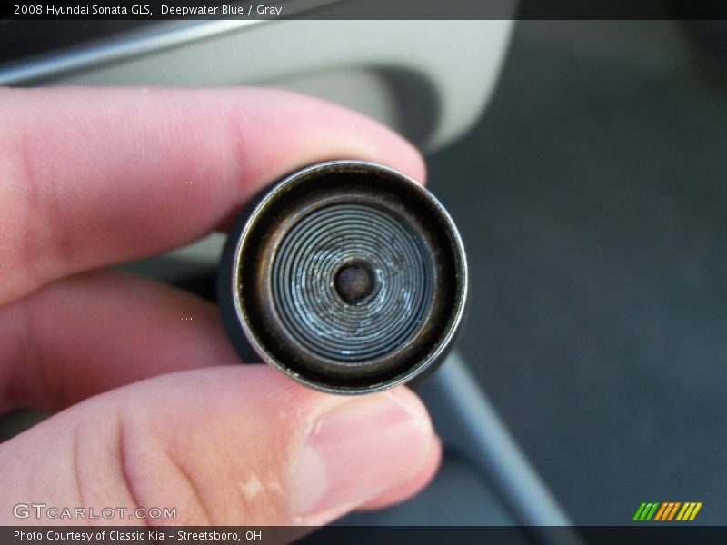 Deepwater Blue / Gray 2008 Hyundai Sonata GLS