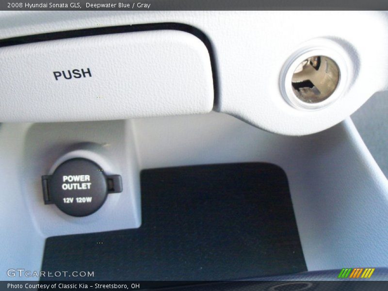 Deepwater Blue / Gray 2008 Hyundai Sonata GLS