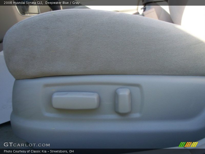 Deepwater Blue / Gray 2008 Hyundai Sonata GLS