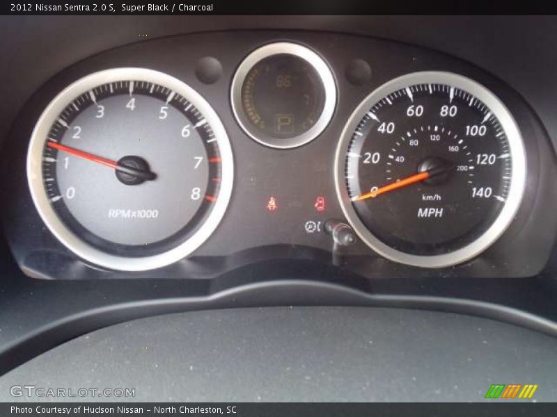 Super Black / Charcoal 2012 Nissan Sentra 2.0 S