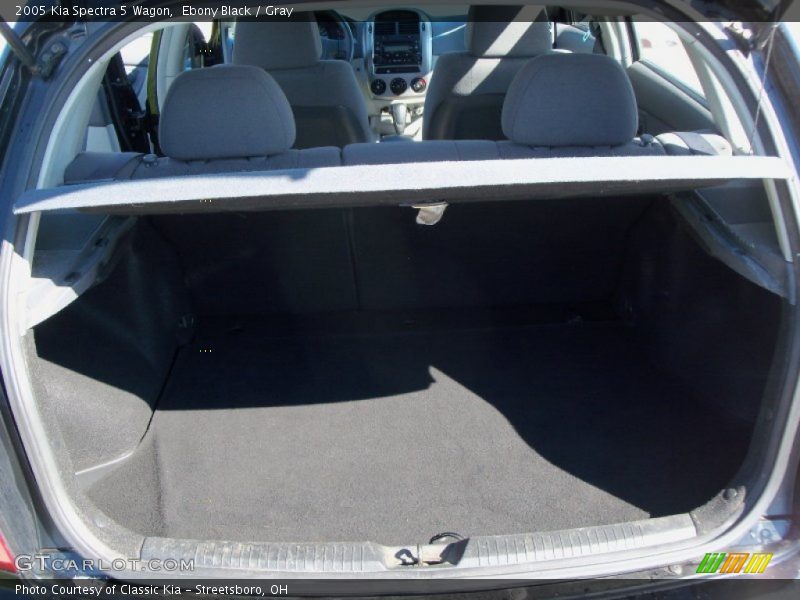 Ebony Black / Gray 2005 Kia Spectra 5 Wagon