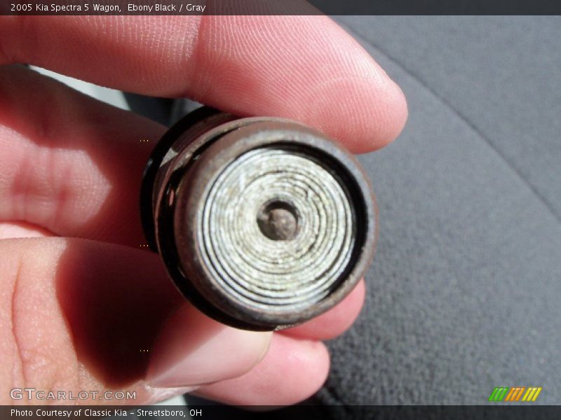 Ebony Black / Gray 2005 Kia Spectra 5 Wagon