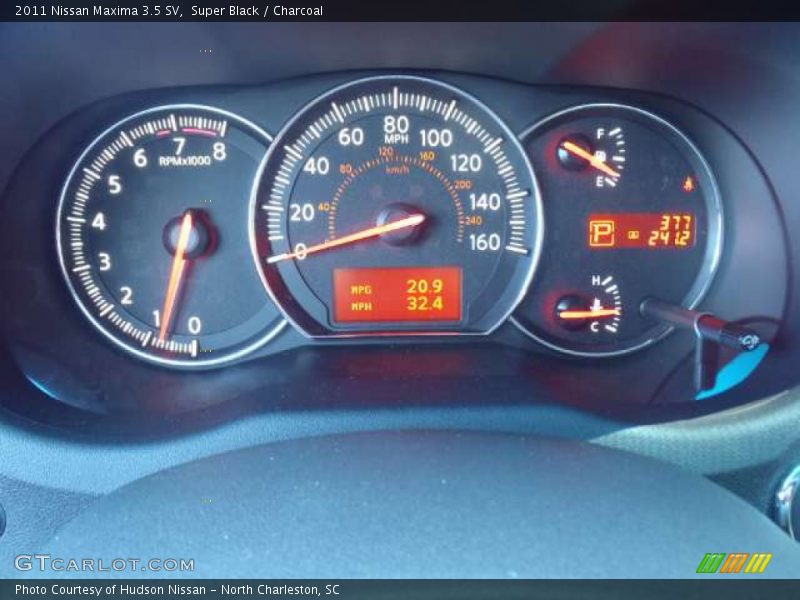Super Black / Charcoal 2011 Nissan Maxima 3.5 SV