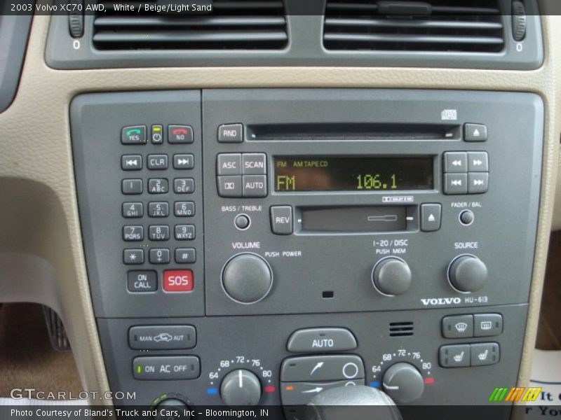 Controls of 2003 XC70 AWD