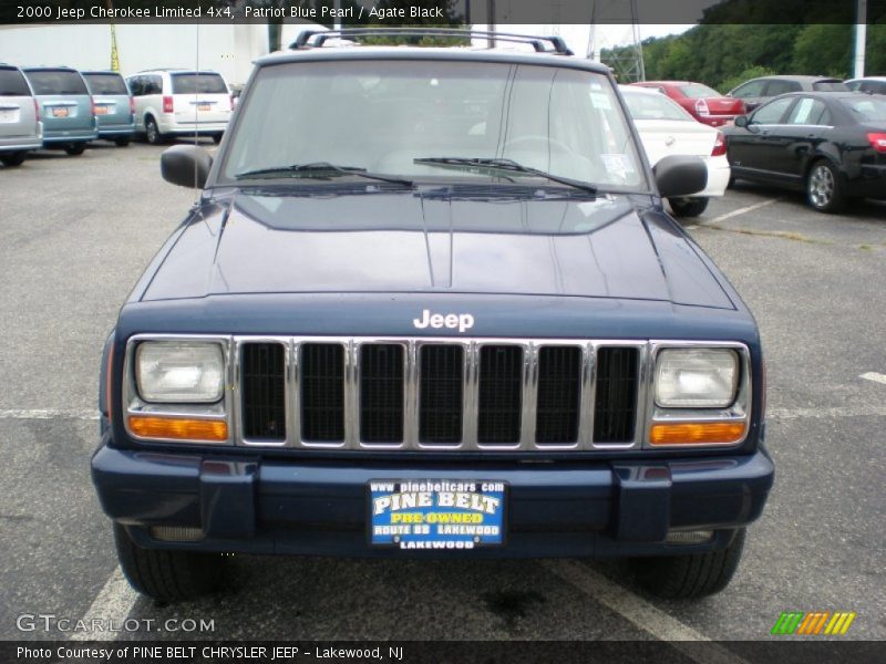 Patriot Blue Pearl / Agate Black 2000 Jeep Cherokee Limited 4x4
