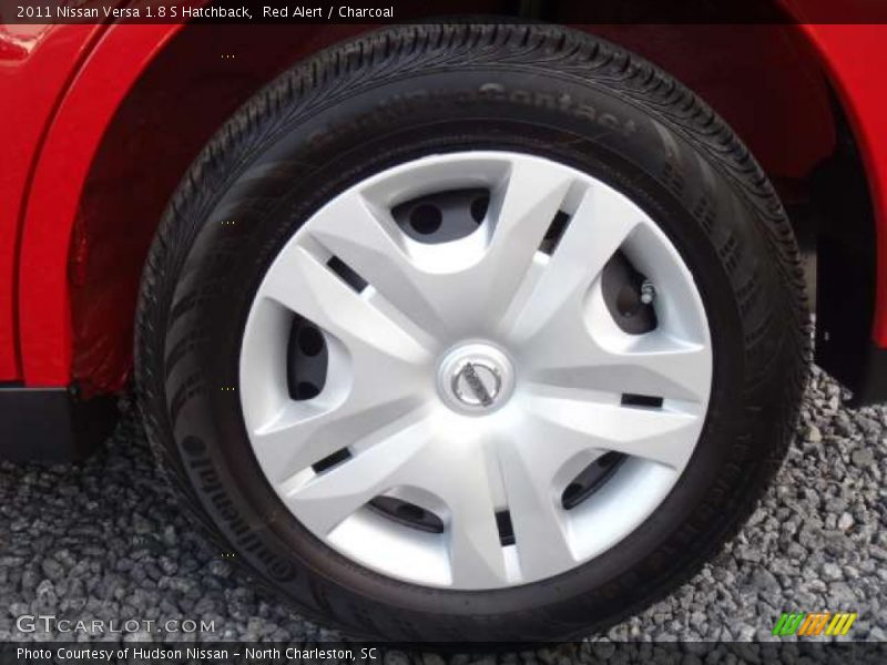 Red Alert / Charcoal 2011 Nissan Versa 1.8 S Hatchback