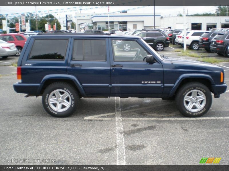 Patriot Blue Pearl / Agate Black 2000 Jeep Cherokee Limited 4x4