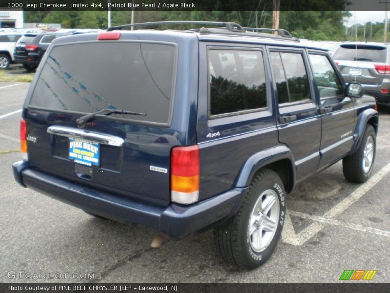 Patriot Blue Pearl / Agate Black 2000 Jeep Cherokee Limited 4x4