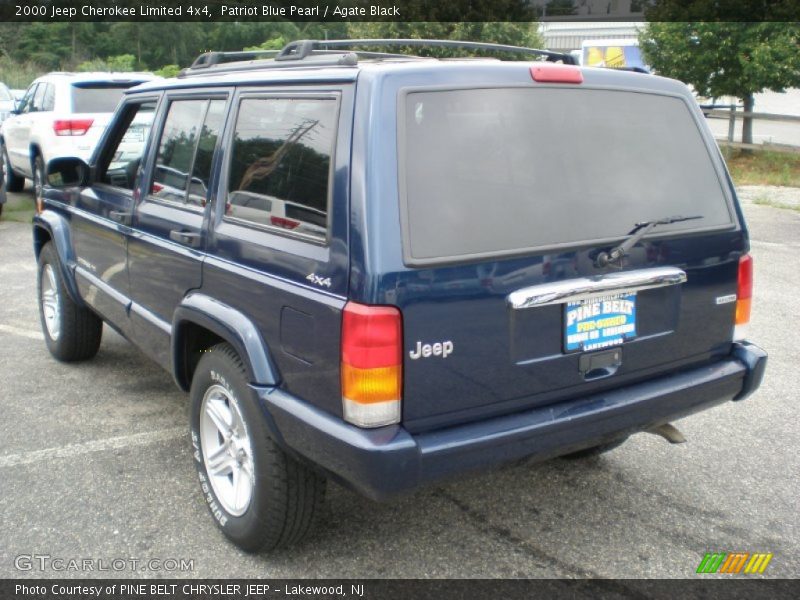 Patriot Blue Pearl / Agate Black 2000 Jeep Cherokee Limited 4x4