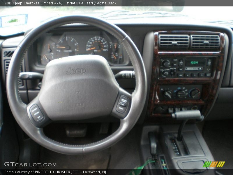 Patriot Blue Pearl / Agate Black 2000 Jeep Cherokee Limited 4x4