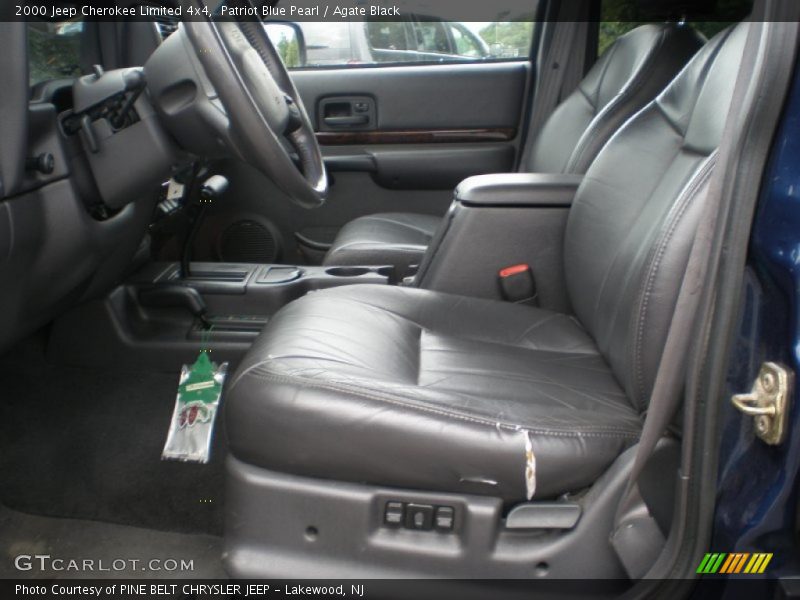 Patriot Blue Pearl / Agate Black 2000 Jeep Cherokee Limited 4x4