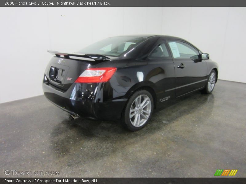 Nighthawk Black Pearl / Black 2008 Honda Civic Si Coupe
