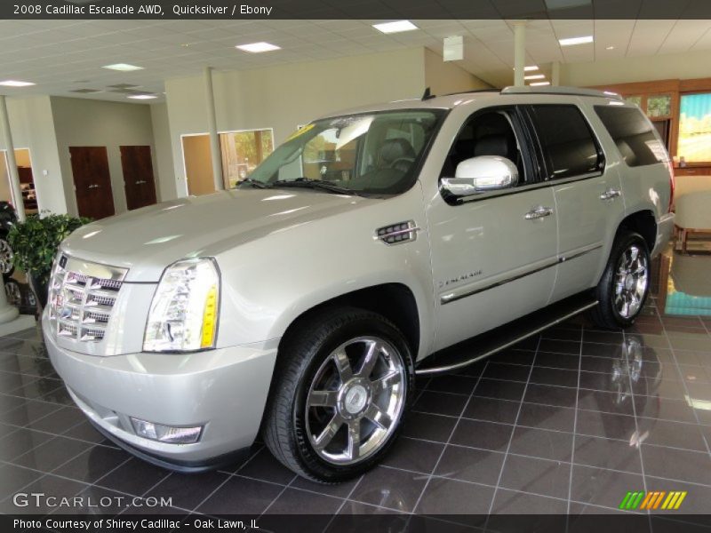 Quicksilver / Ebony 2008 Cadillac Escalade AWD