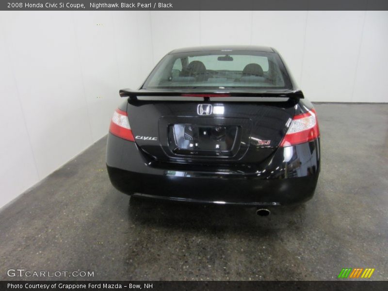 Nighthawk Black Pearl / Black 2008 Honda Civic Si Coupe