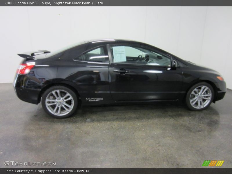 Nighthawk Black Pearl / Black 2008 Honda Civic Si Coupe