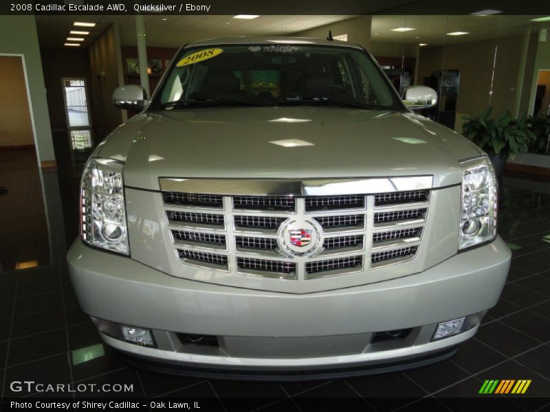 Quicksilver / Ebony 2008 Cadillac Escalade AWD